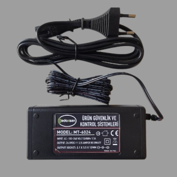 Adaptör 24 Wolt 2.5 Amper AC/DC